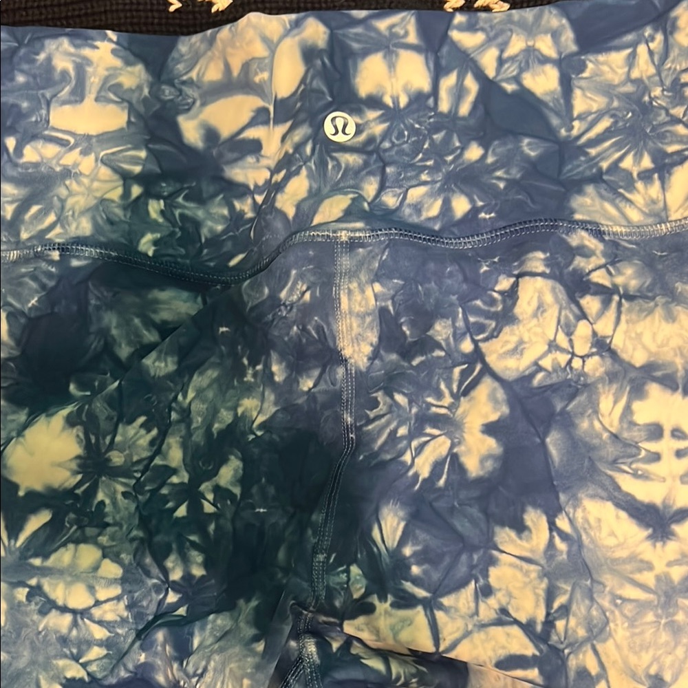 Lululemon Blue Tie-Dye Leggings